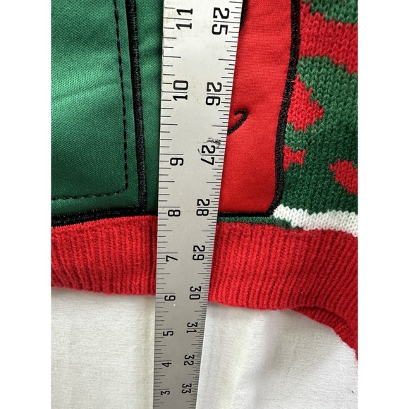Ugly Christmas Sweater Size XL 46-48 Deer Hunting Built-in Drink Holder Camo - Picture 13 of 16